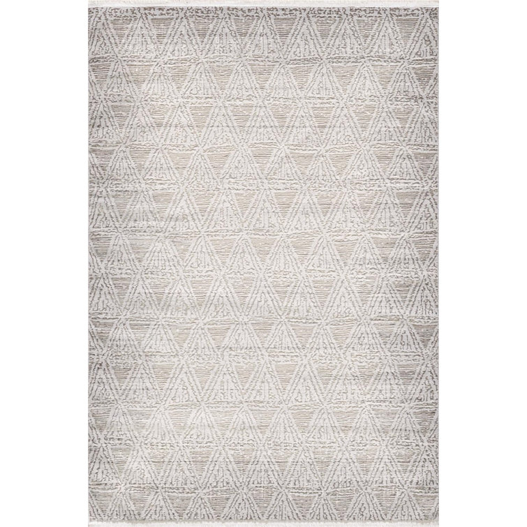 Aegean House Katerina Grey Modern Polyester Machine Made Area Rug
